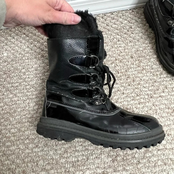 Aquatherm santana black winter  fur warm boots size 6 - Picture 3 of 9
